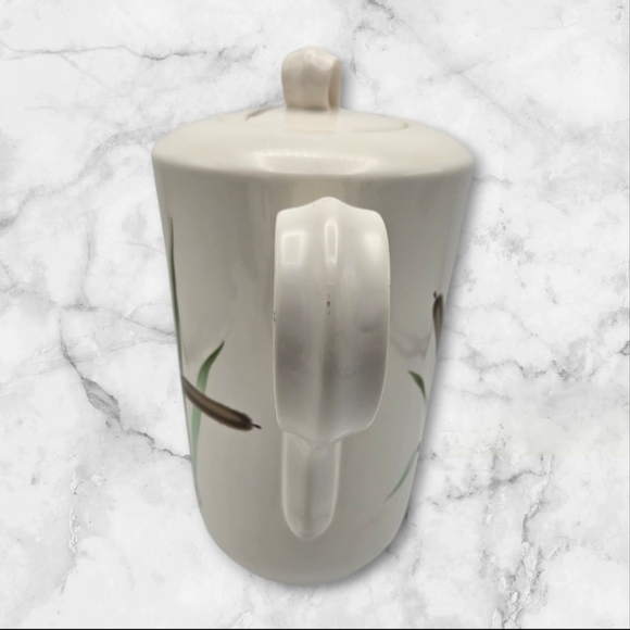 MCM Vintage Homer Laughlin China Cattail Coffee Pot Debutante September's Song - Picture 3 of 11